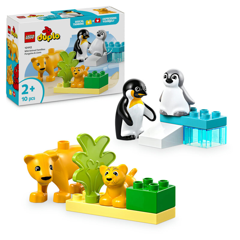 DUPLO Town 10442 Wild Animal Families: Penguins & Lions