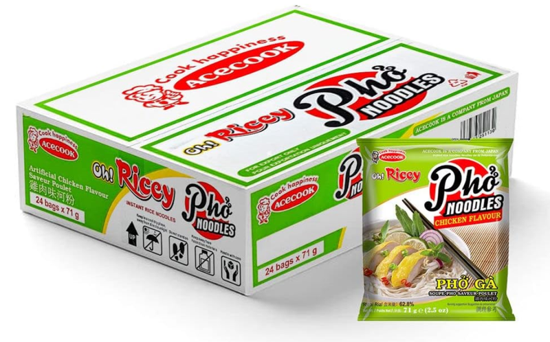OH! RICEY Instant Pho Noodles Chicken Flavour 70g x 24pcs
