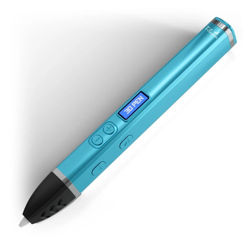 Filapen Premium 3D Stift Set Blau – PCL Filament, kein Verbrennungsrisiko, ab 8 Jahren, 25m Filamente + Vorlagen