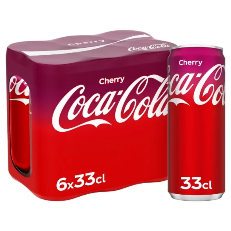 Soda Cherry Coca cola Le Pack De 6 Canettes De 33cl - vue 2