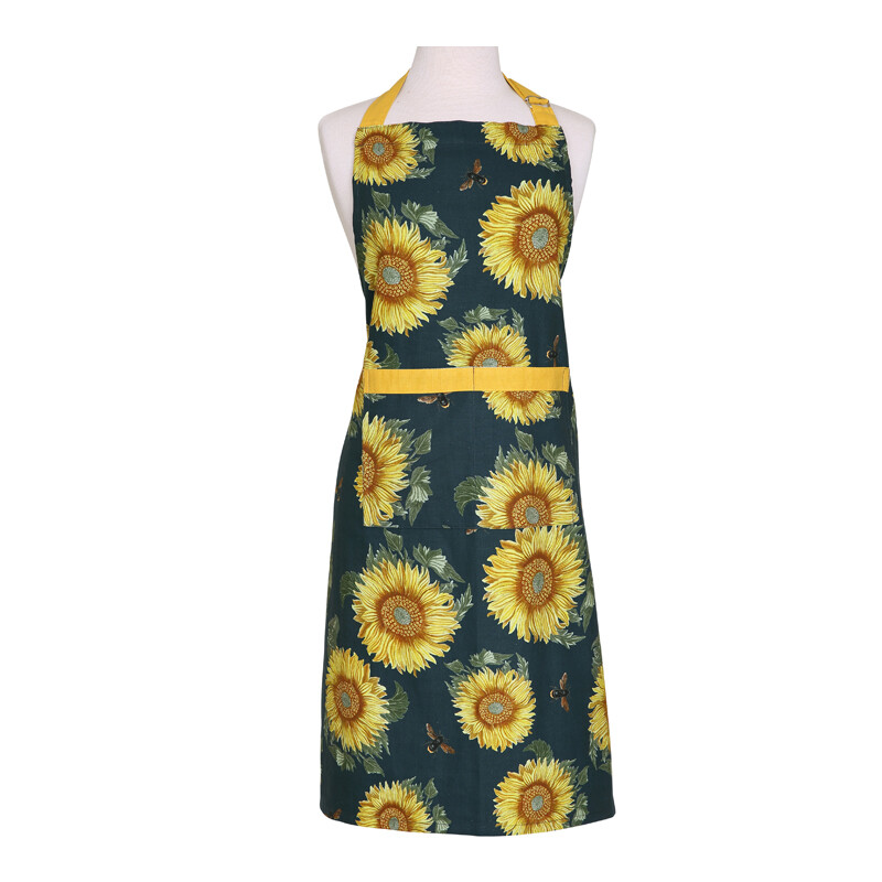 by Dexam Apron Sunflower Navy/Yellow
