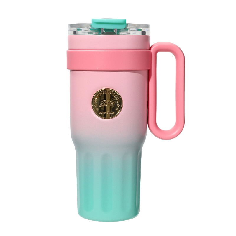 BUFFi5 JOY 316 Edelstahl-Tassenbecher, 1000 ml, rosa
