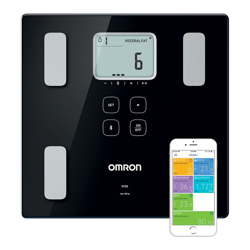 Omron VIVA Scales for Body Weight & Composition - Black, HBF-222T-EBK