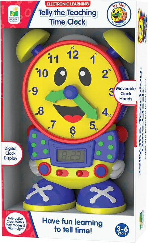 The Learning Journey Special Needs Developmental Toy: Telly The Teaching Time Clock Educational Clock for Kids