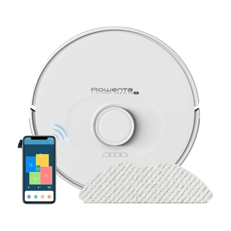 Rowenta RR8567 X-Plorer 4-in-1 robotstofzuiger met dweilfunctie, lasernavigatie, 120 min, tapijtherkenning