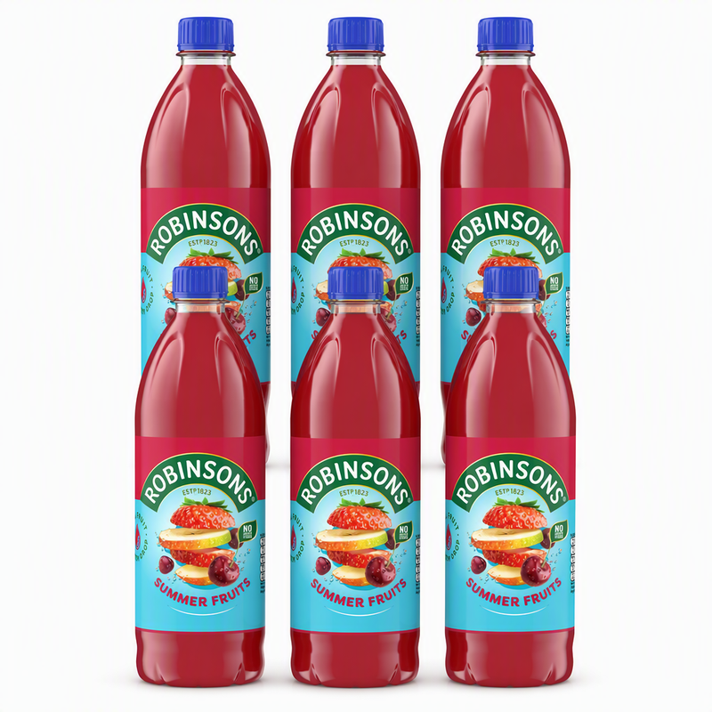 Robinsons No Added Sugar Squash Summer Fruits 6x1L