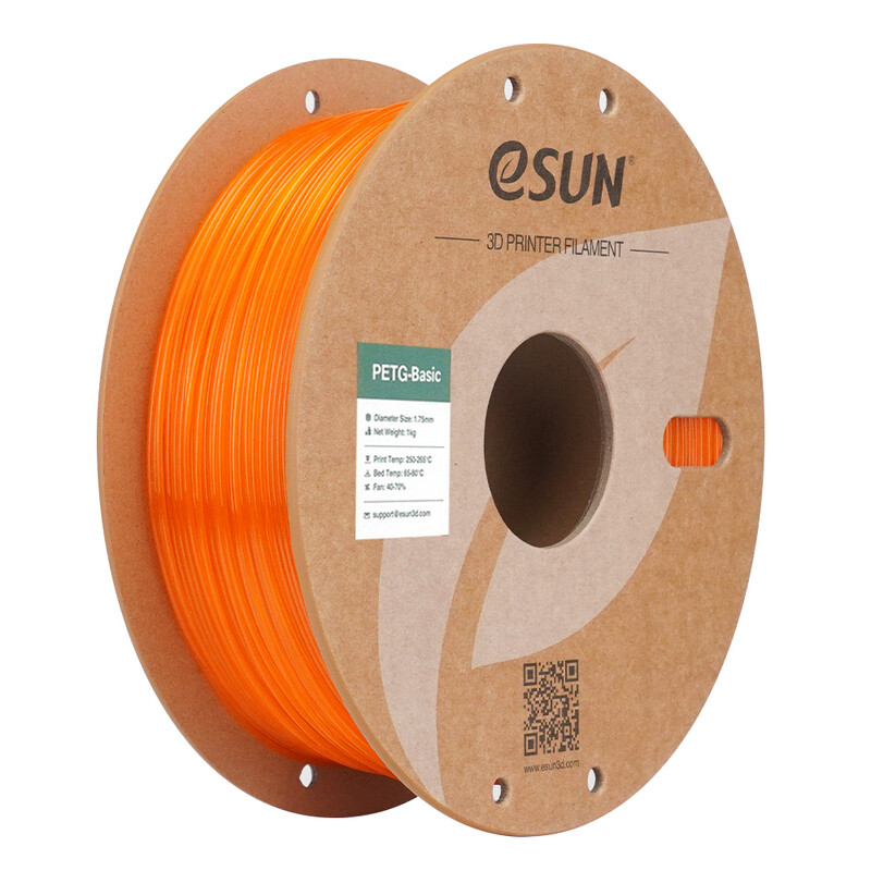 Filamento de Impresión 3D ESUN PETG-Basic 3KG, 1.75mm, Precisión Dimensional +/- 0.03mm, 1KG/Rollo, 3 Rollos en Bobina de Cartón, Material de Impresión 3D, Envío Rápido