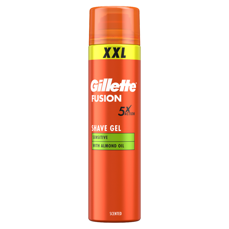 Gillette Fusion Shave Foam With Almond Oil, For Sensitive Skin, 240ml