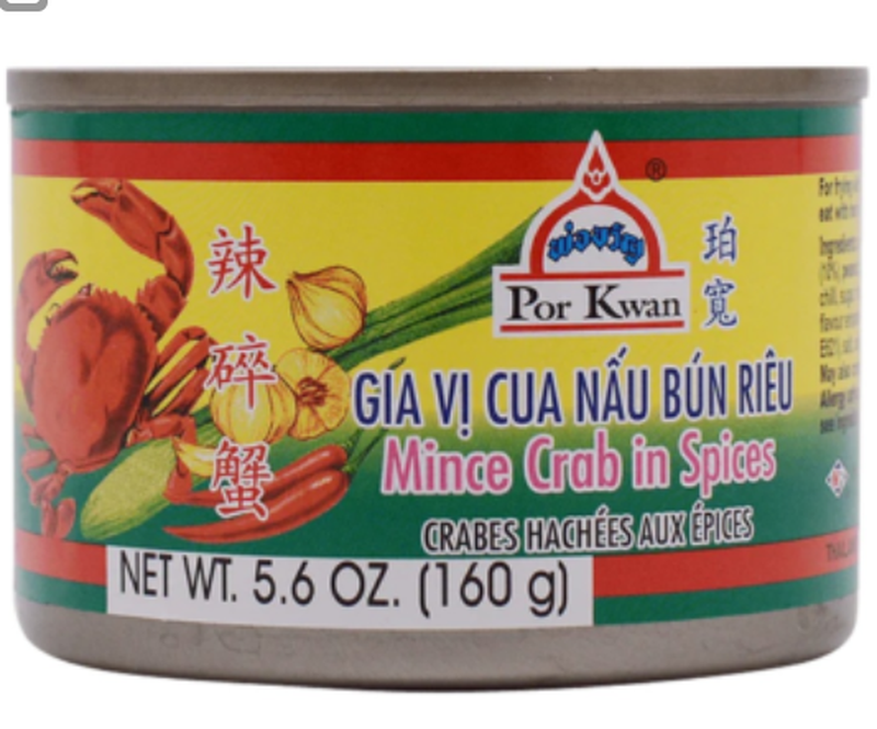 Por Kwan Minced Crab in Spices 160g