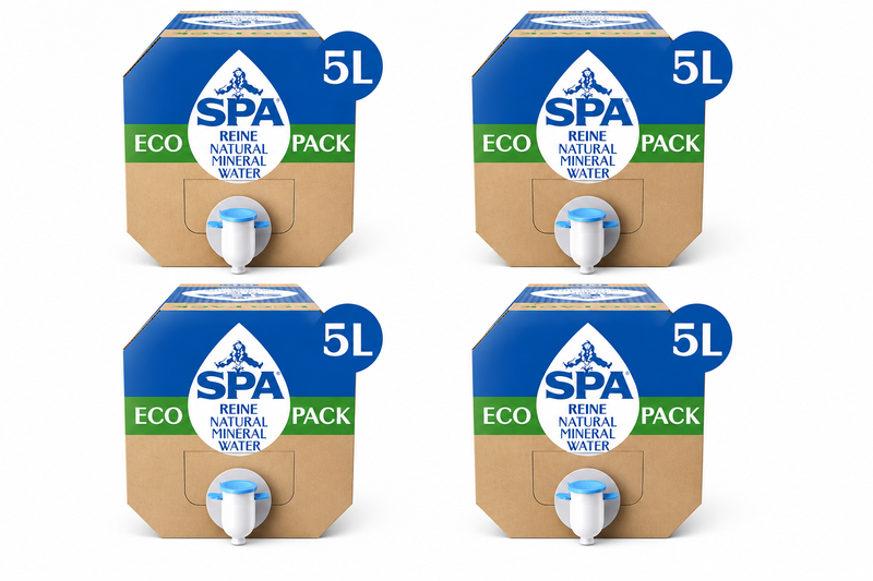 Spa Reine Natuurlijk Mineraalwater Ecopack – 4 x 5 L