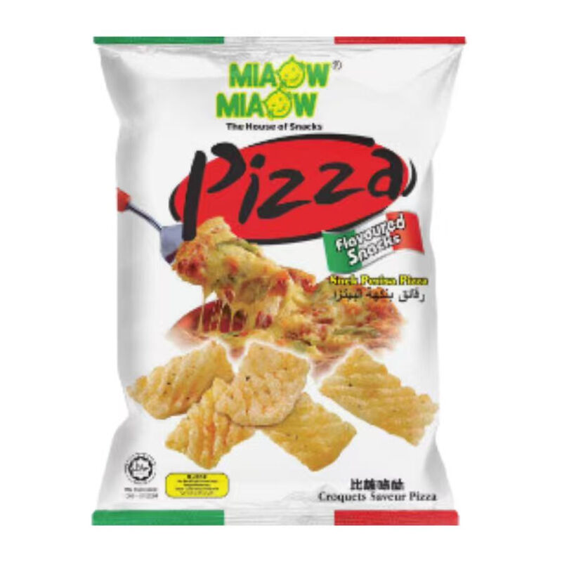 Miaow Miaow Pizza Flavored Snacks 50g