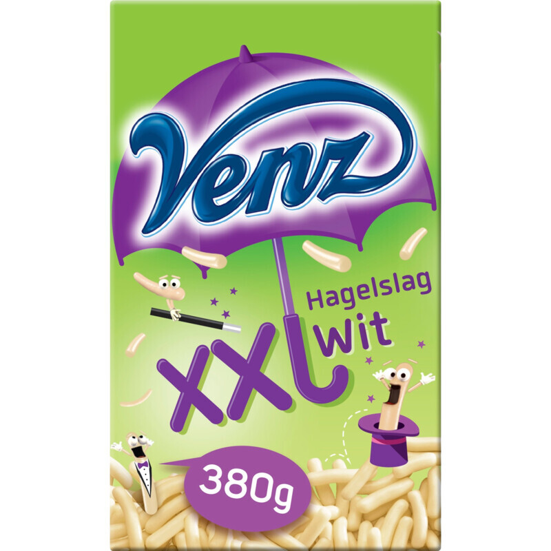 Venz XXL Witte Sprinkles - 380 g