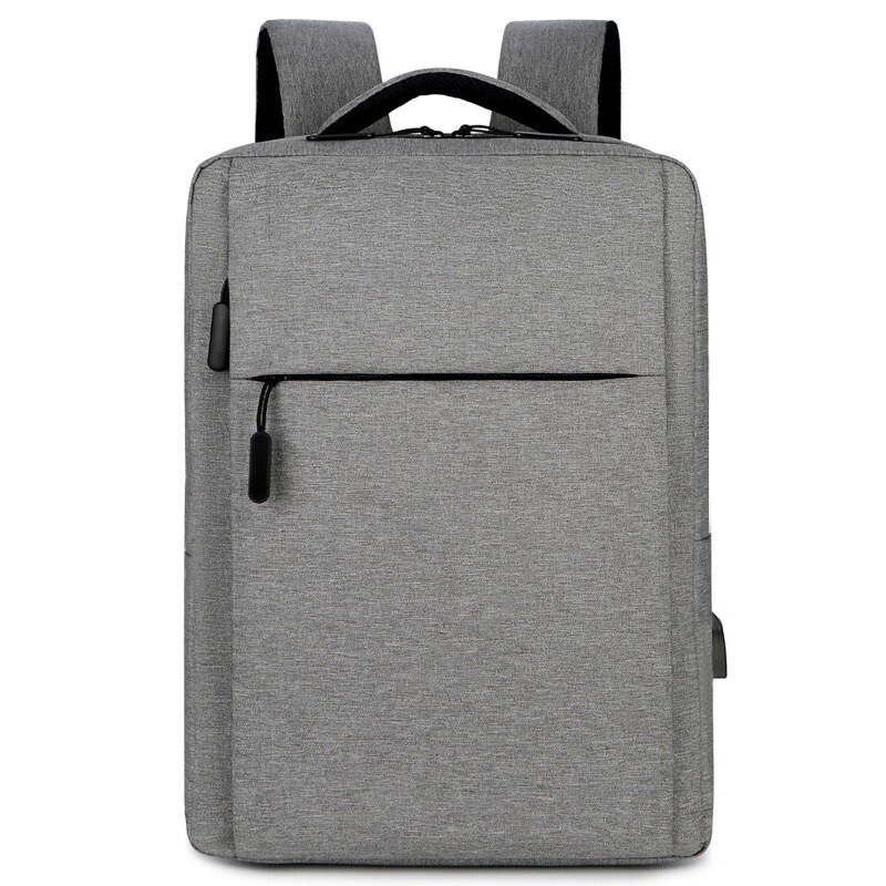 Laptoptas, 15,6 inch zakelijke rugzak met USB-oplaadpoort, waterafstotende lichte slanke dagtas voor heren dames kantoor werk woon-werkverkeer reizen