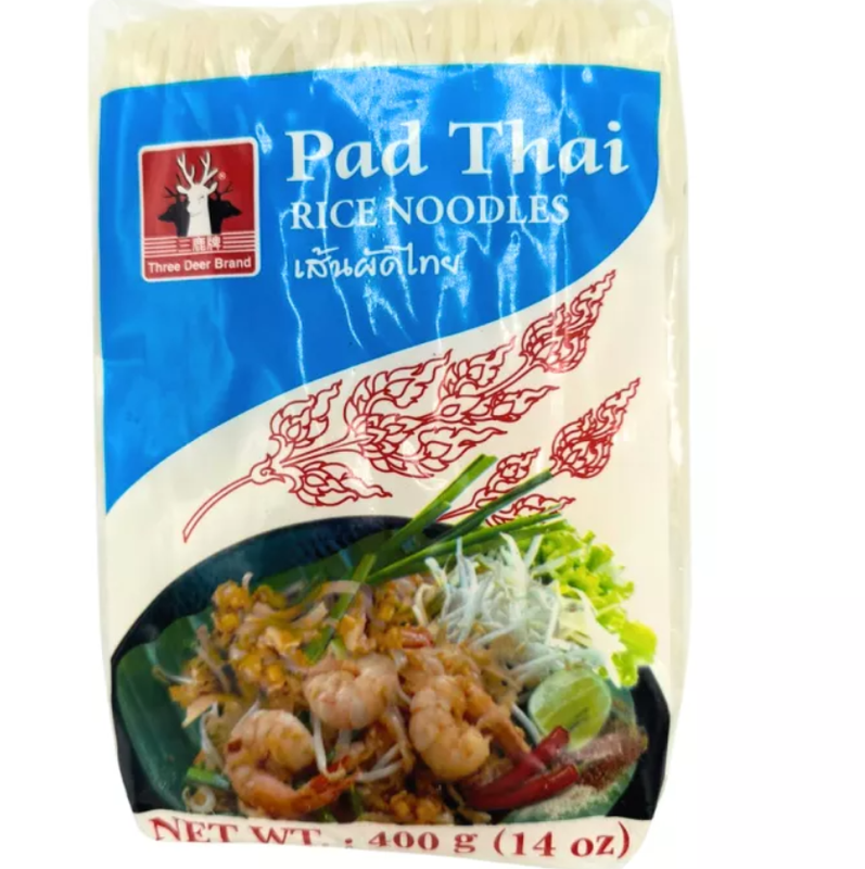 Three Deer Pad Thai Reisnudeln 3 mm 400 g