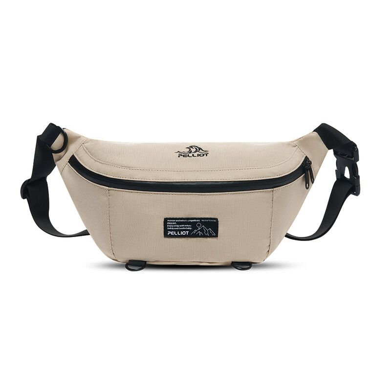 PELLIOT Daily Waist Pack Unisex Outdoor Sports Hands-Free Convenient – Clean & Minimalist, Off-White