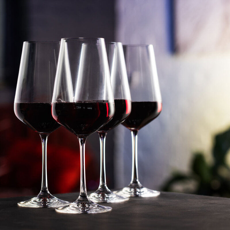 Dartington Crystal Cheers! Red Wine Glass, Set Of 4