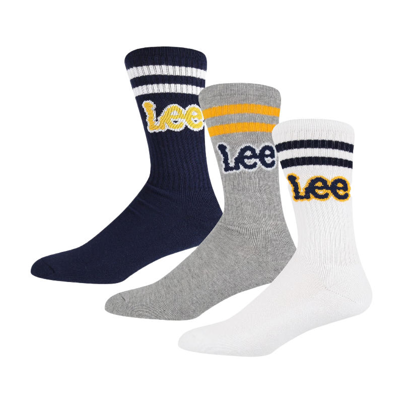 LEE sportsocks ERSKINE-EMPEROR marineblauw/wit/grijs melange - 43-46