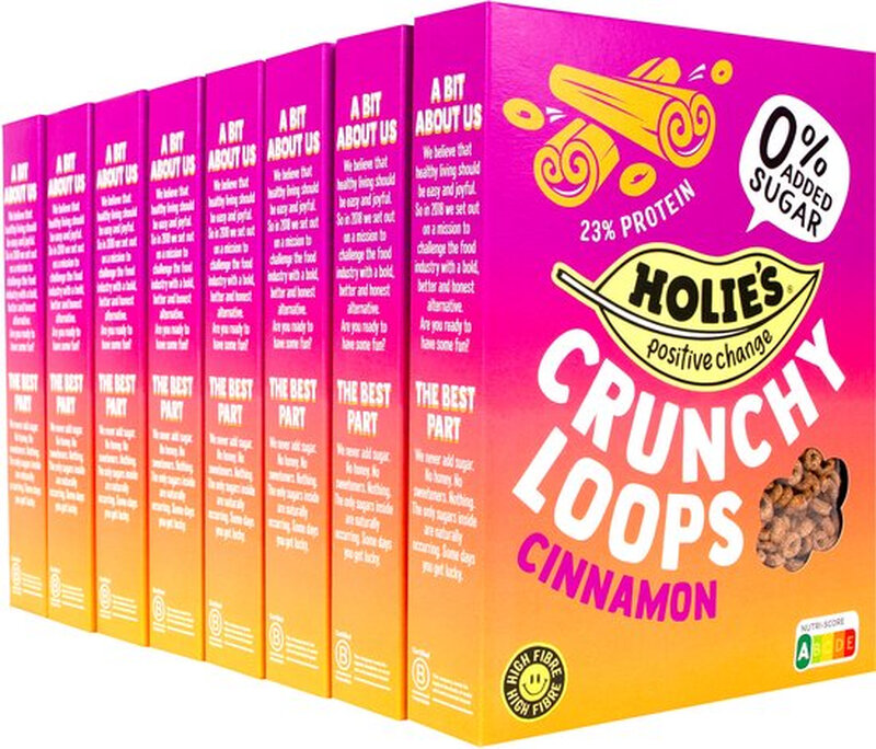 Holie's Crunchy Loops Cinnamon - 8 x 350 g