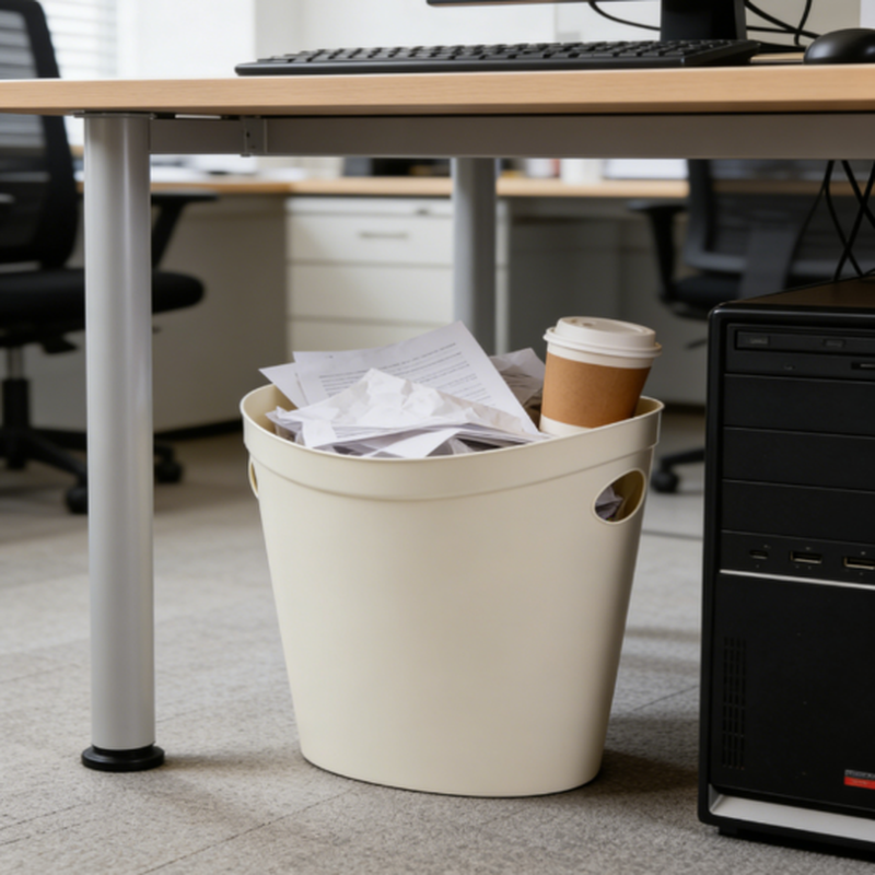Addis Plastic Flexi Bin 12L - Linen Cream