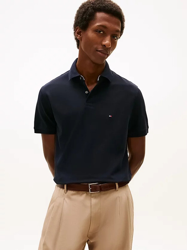 Tommy Hilfiger 1985 Regular polo heren XS woestijnblauw