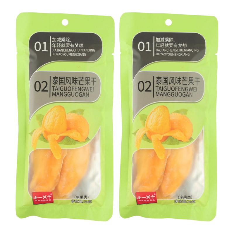 Jia Jian Cheng Chu Gedroogde Mango Thaise Smaak 70 g * 2