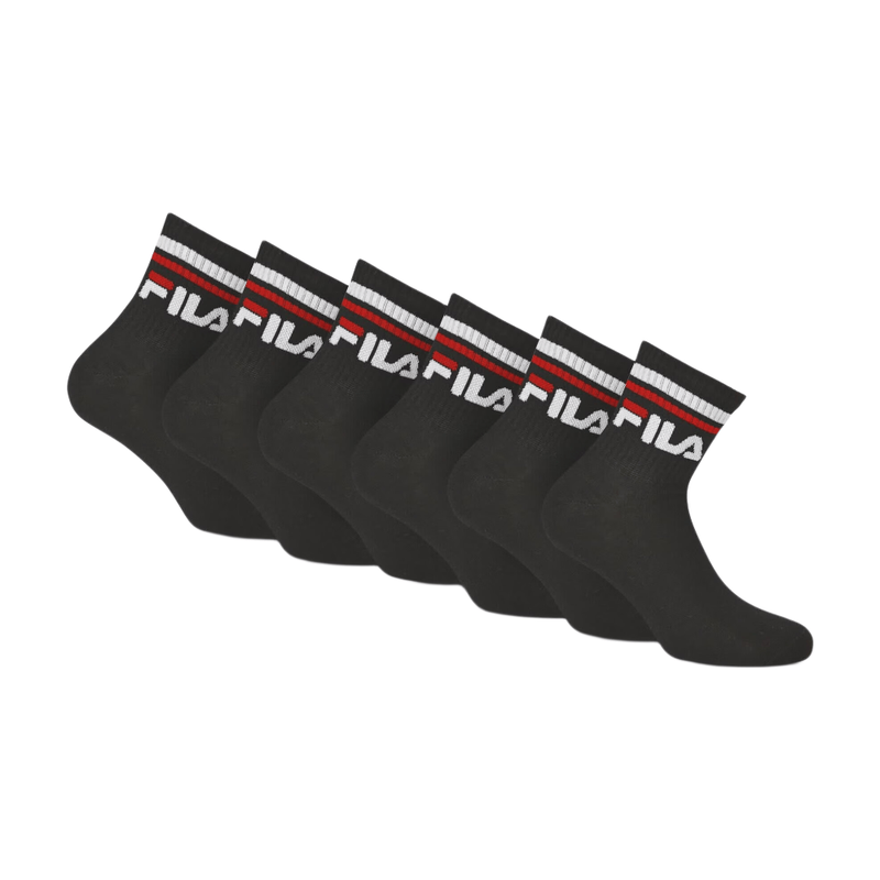 FILA Enkelsokken / Enkelsokken 6-pack Zwart Maat 39-42