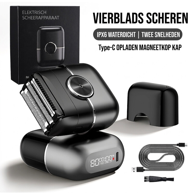 Sparoma FK-706 ontharingsapparaat voor epileren, hoofdmaterialen: kunststof, elektronische onderdelen, roestvrij staal, zwart