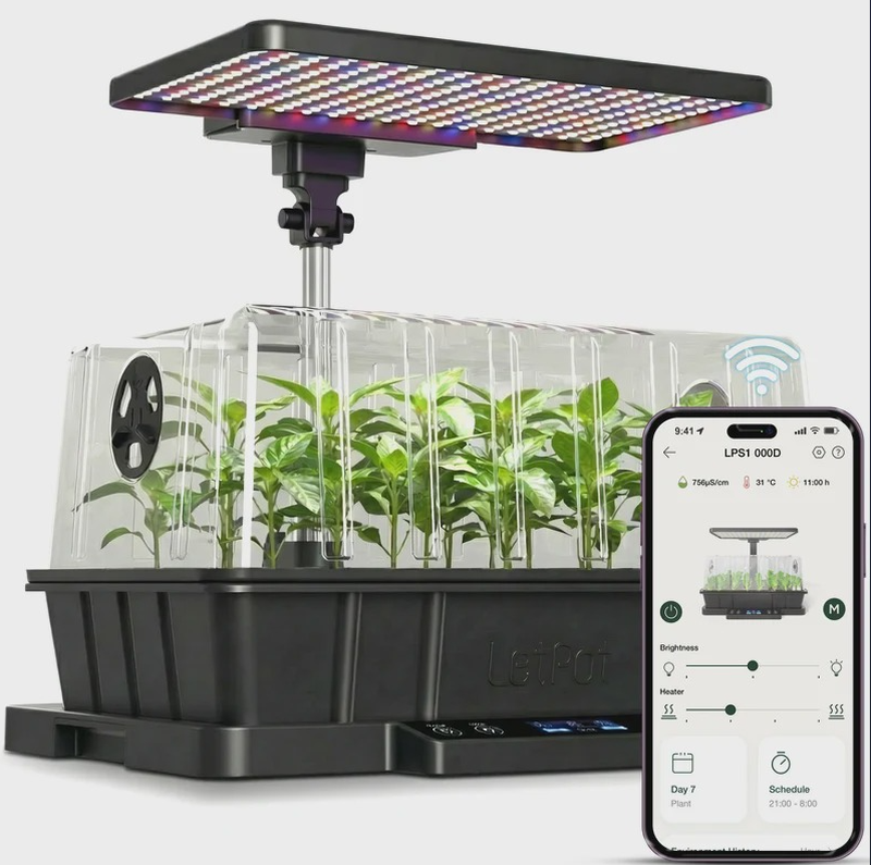 LetPot AI Hydrokultur-Wachstumssystem: Intelligentes Indoor-Garten-Samen-Starterset für frische Kräuter und gesunde Pflanzen