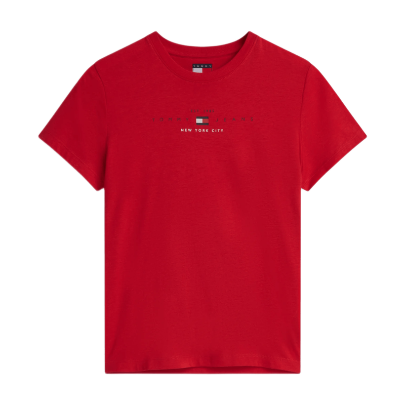 Tommy Hilfiger Jeans Women Logo Lightweight T-Shirt - Amaryllis Red