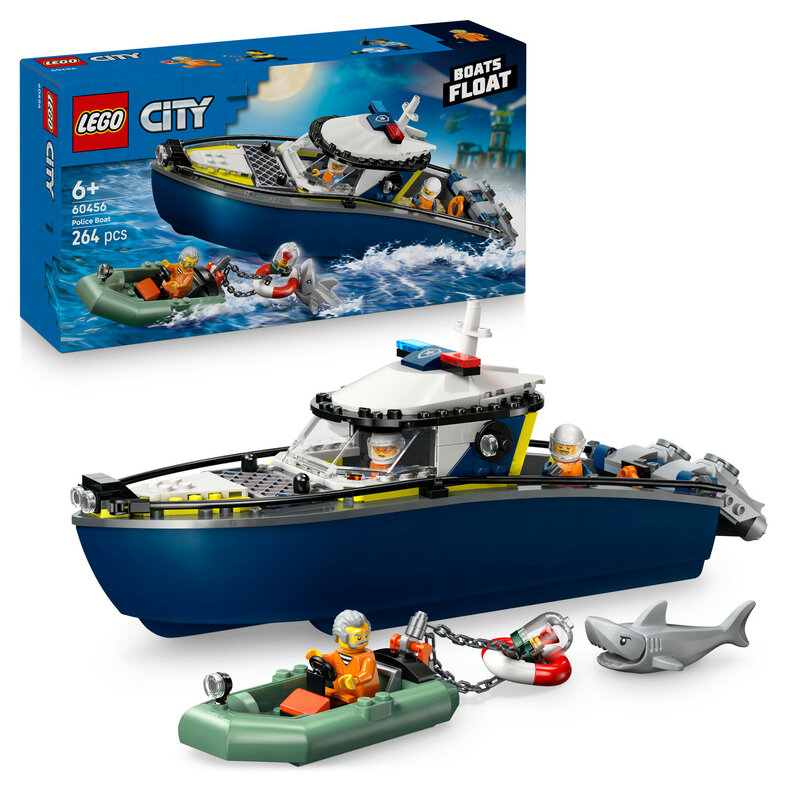 Lego City Skurkejakt med politibåt 60456 2