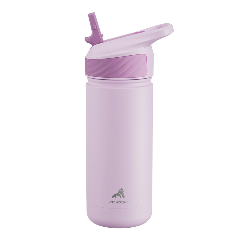 by Meoky 18oz Single Spout Straw Sports Bottle -Purple