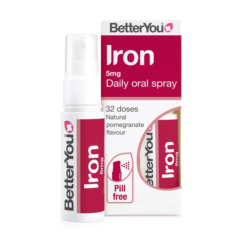 Health for All Iron Oral Spray, 5mg Fast-Absorbing Iron for Energy & Immunity, Natura