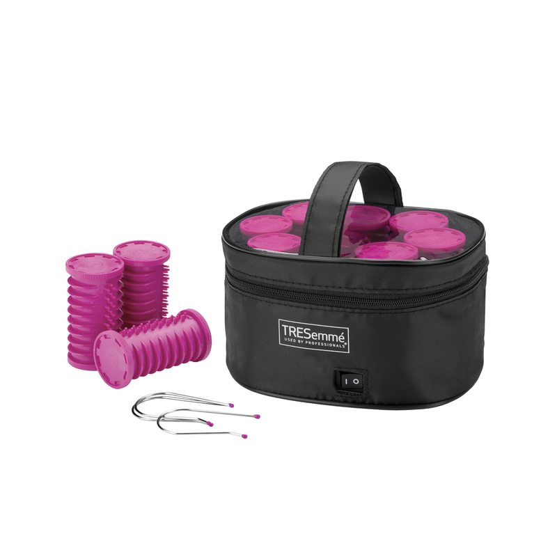 PINK Volume Rollers – 10 Large Rollers, 32mm Barrel, Dual Voltage, Fast Heat-Up – Pin