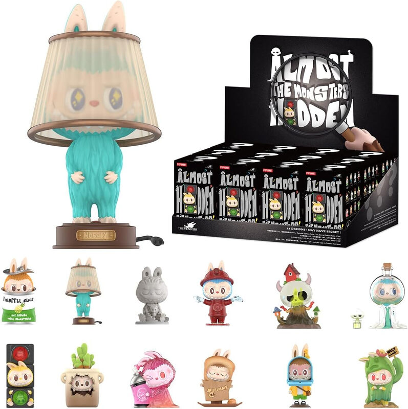 POP MART LABUBU THE MONSTERS Almost Hidden-serie, 1 stuk, Pop-Mart speelgoed, premium speelgoed, PVC, zacht vinyl, origineel personage, verjaardagscadeau