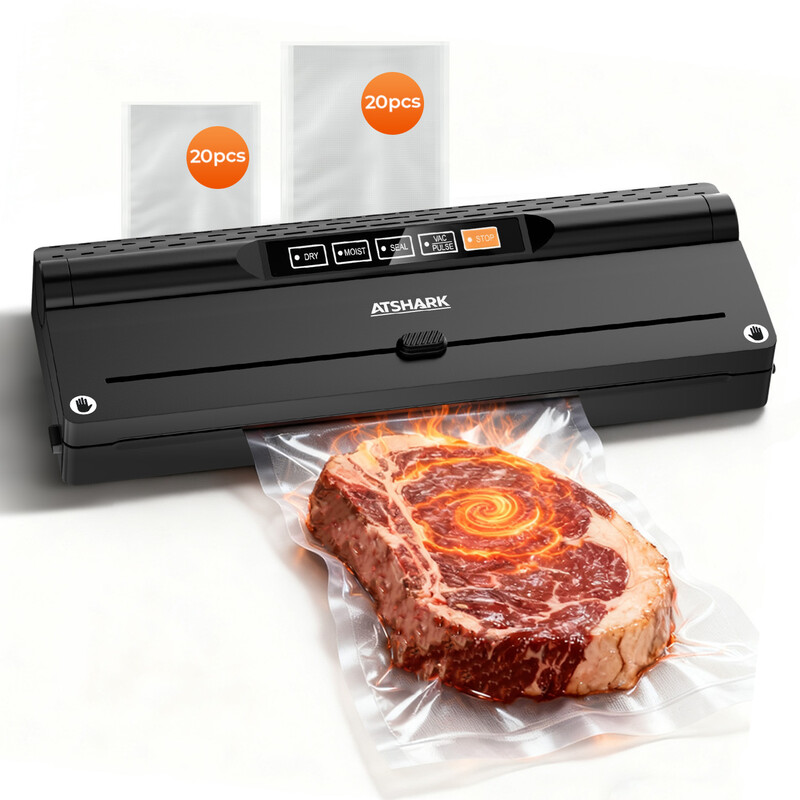 Vacuum Sealer - High Pressure 5-in-1 Design, Fast and Convenient, Comes with 40 Vacuu