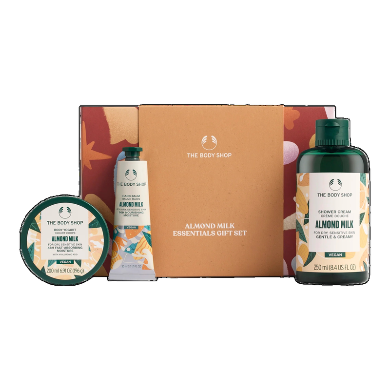 The Body Shop Almond Milk Essentials Geschenkset - 480 ml