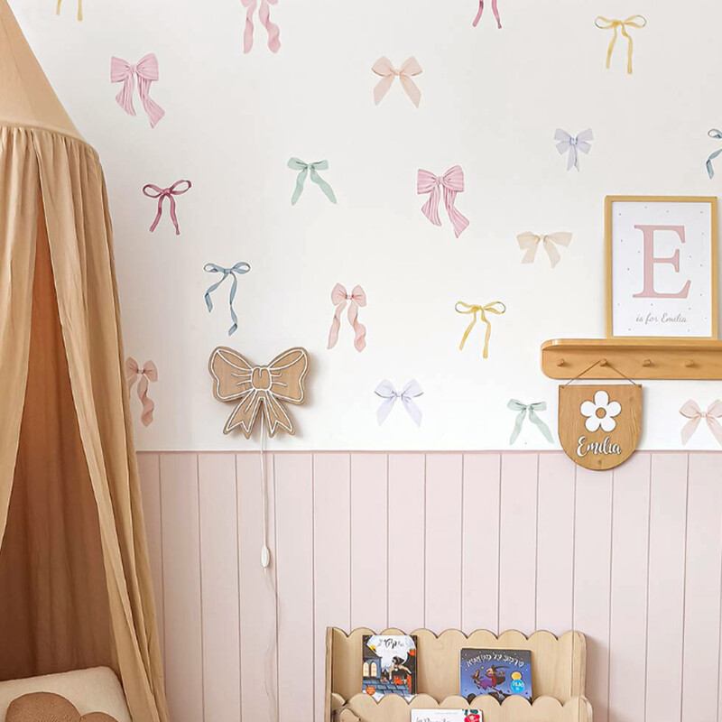 Little Bows Collection Wall Sticker 180x250cm 1 Sheet