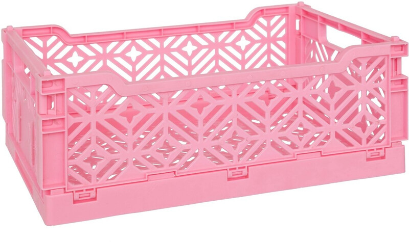 Atmosphera Faltbare Aufbewahrungsbox - Rosa, 30 x 20 x 11,5 cm