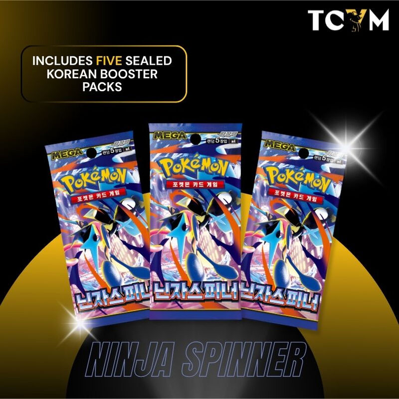 Korean Pokémon Trading Card Game Ninja Spinner 5 Pack