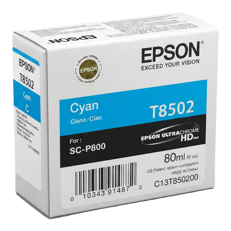 Epson singlepack cyaan inktpatroon T850200