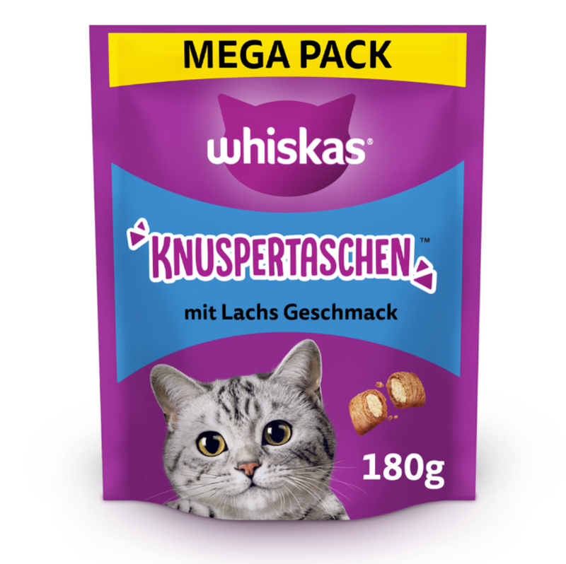 Whiskas Knuspertaschen Lachs 180 g