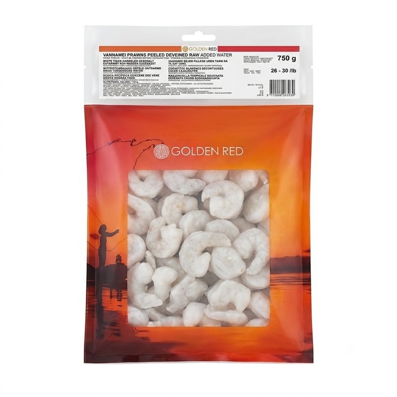 Nordic Seafood Vannamei-Garnelen Geschält & Entdarmt 26/30 750 g