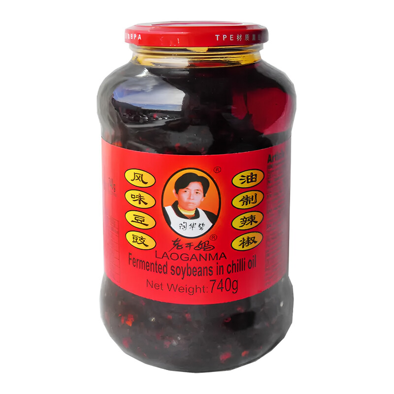 Lao Gan Ma Black Soy-Brined Bean Fermented Chili Oil 740G