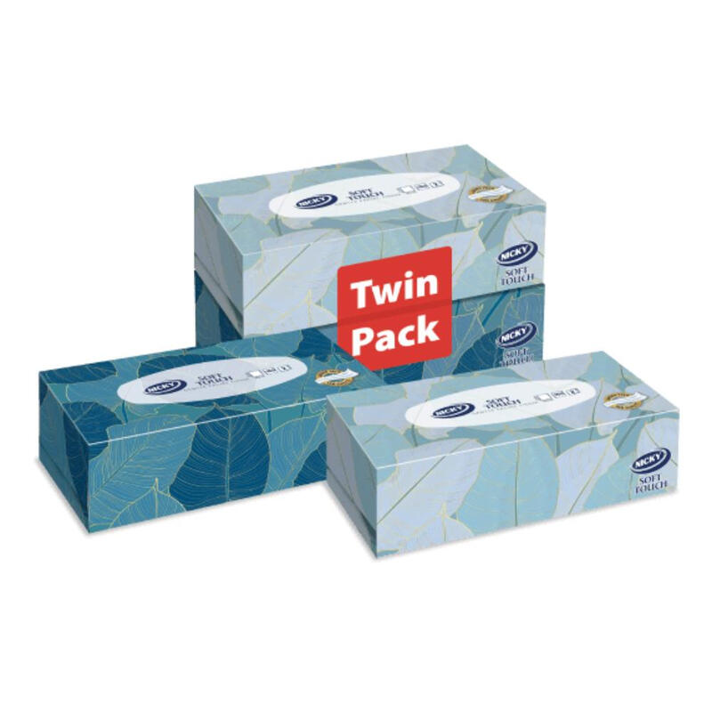 Nicky Tissues Soft Touch Regular Twin Pack (150Sheets/Pack)