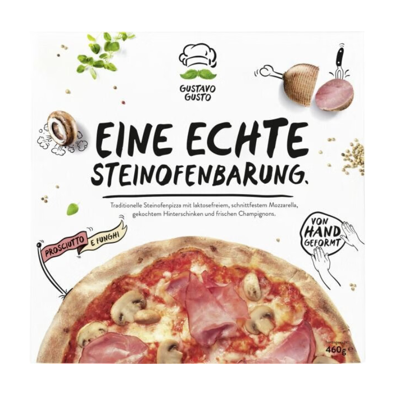 Gustavo Gusto Pizza Prosciutto e Funghi 460 g