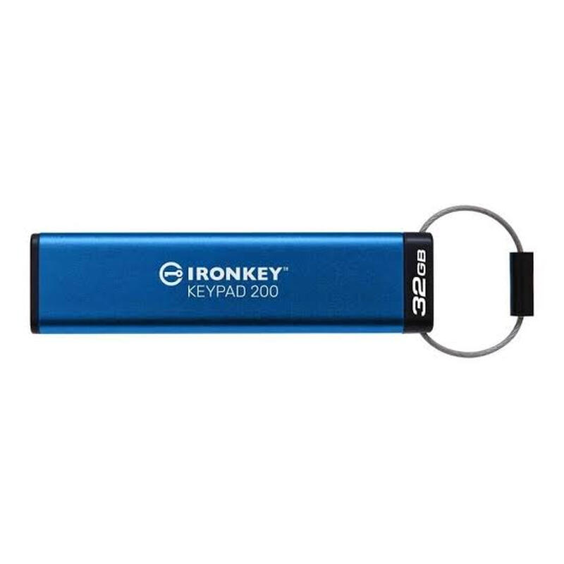 Kingston Technology IronKey 32GB Keypad 200, FIPS 140-3 Lvl 3 AES-256