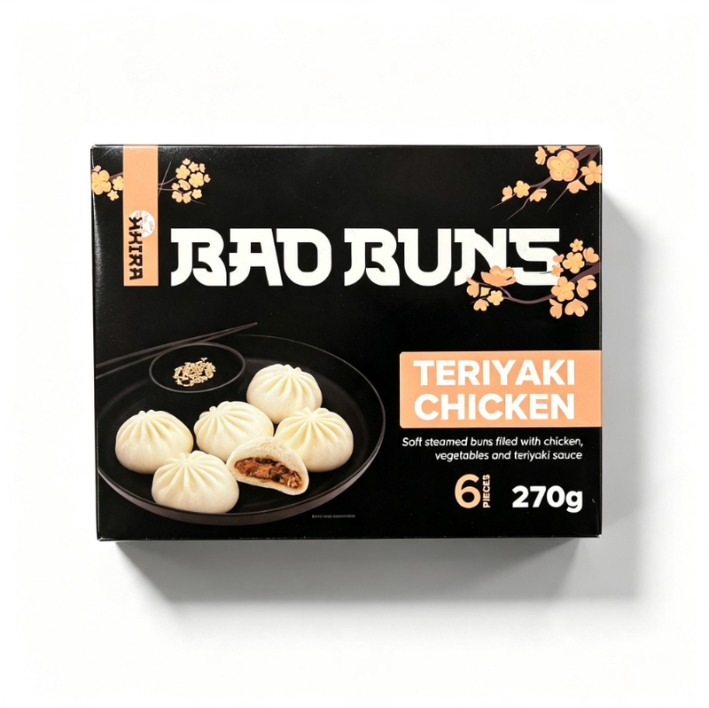Akira Teriyaki Chicken Bao Buns 270g
