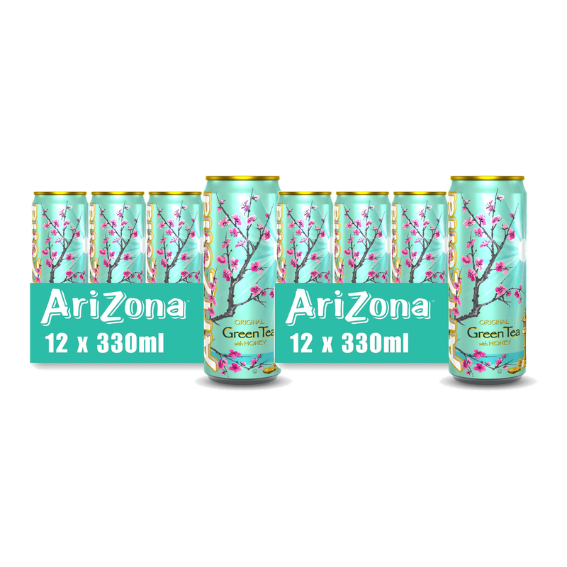Arizona Original Groene Thee met Honing - 12 x 330 ml x2