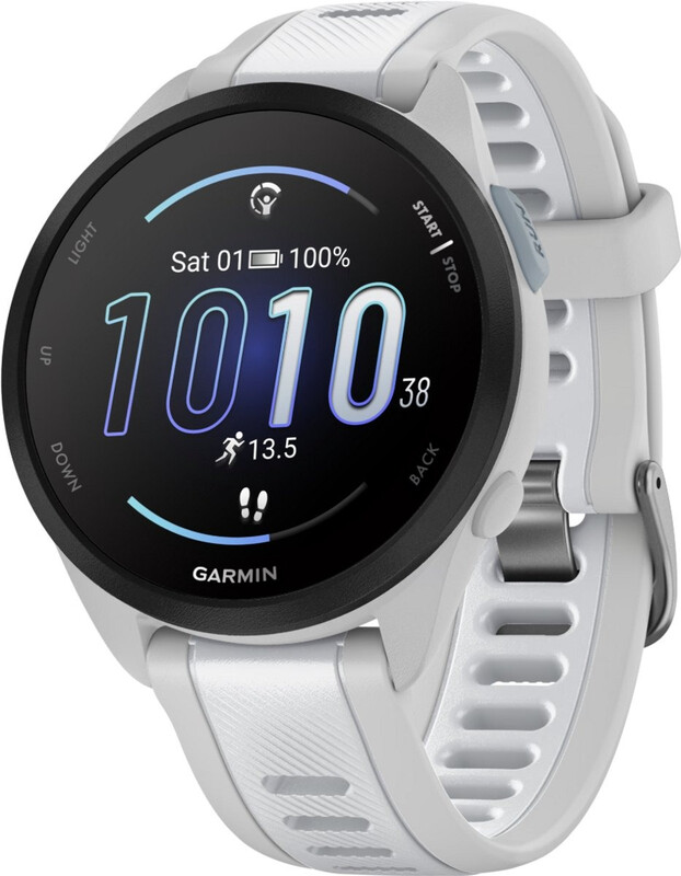 GARMIN Forerunner 165 Music - hardloophorloge - 43 mm - mistgrijs-witsteen