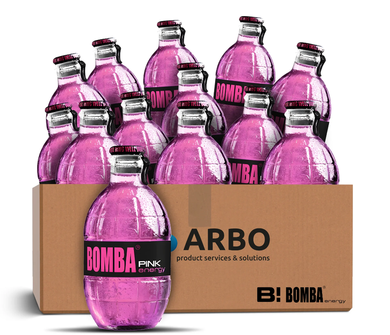 Bomba Energy Roze energiedrank (12 x 250 ml)